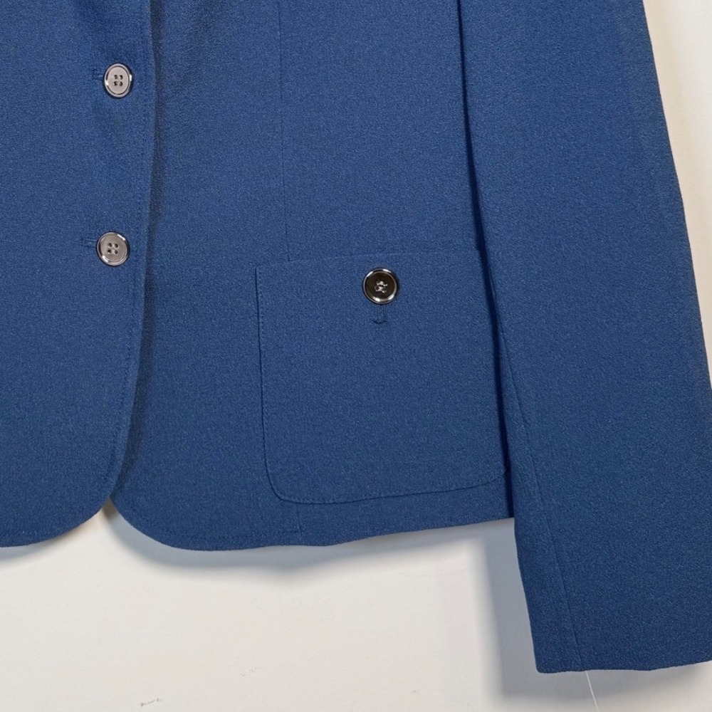 Nipon Boutique Women Blue Peter Pan Collar Blazer Jacket NWT Size 14